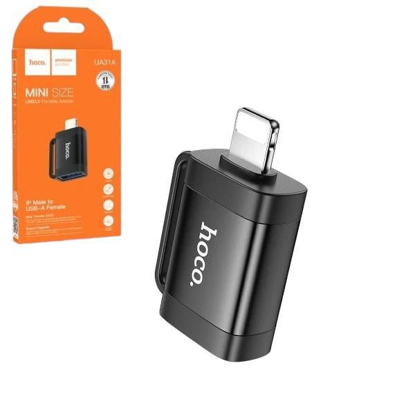 Переходник OTG Hoco UA31A Lightning male to USB female (23693470) Переходник OTG Hoco UA31A Lightning male to USB female (23693470)