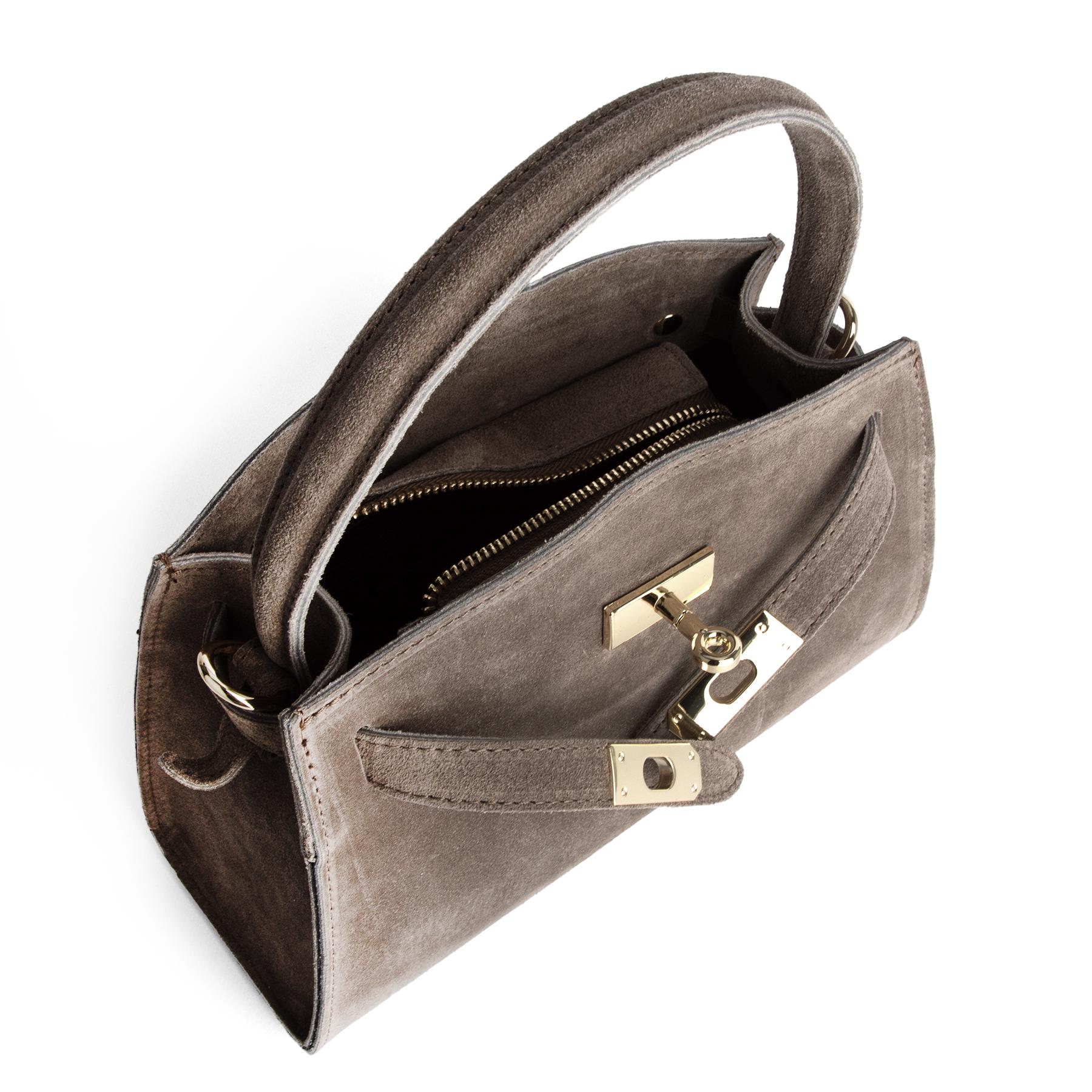 Сумка женская замшевая Virginia Conti 03737 Тауп (2686523222) - фото 5