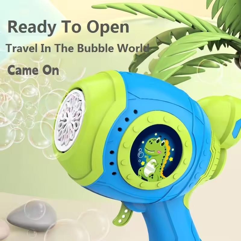 Іграшковий дитячий пістолет DINO Bubble Gun генерує бульбашки Синій (AUAU07-1) - фото 4