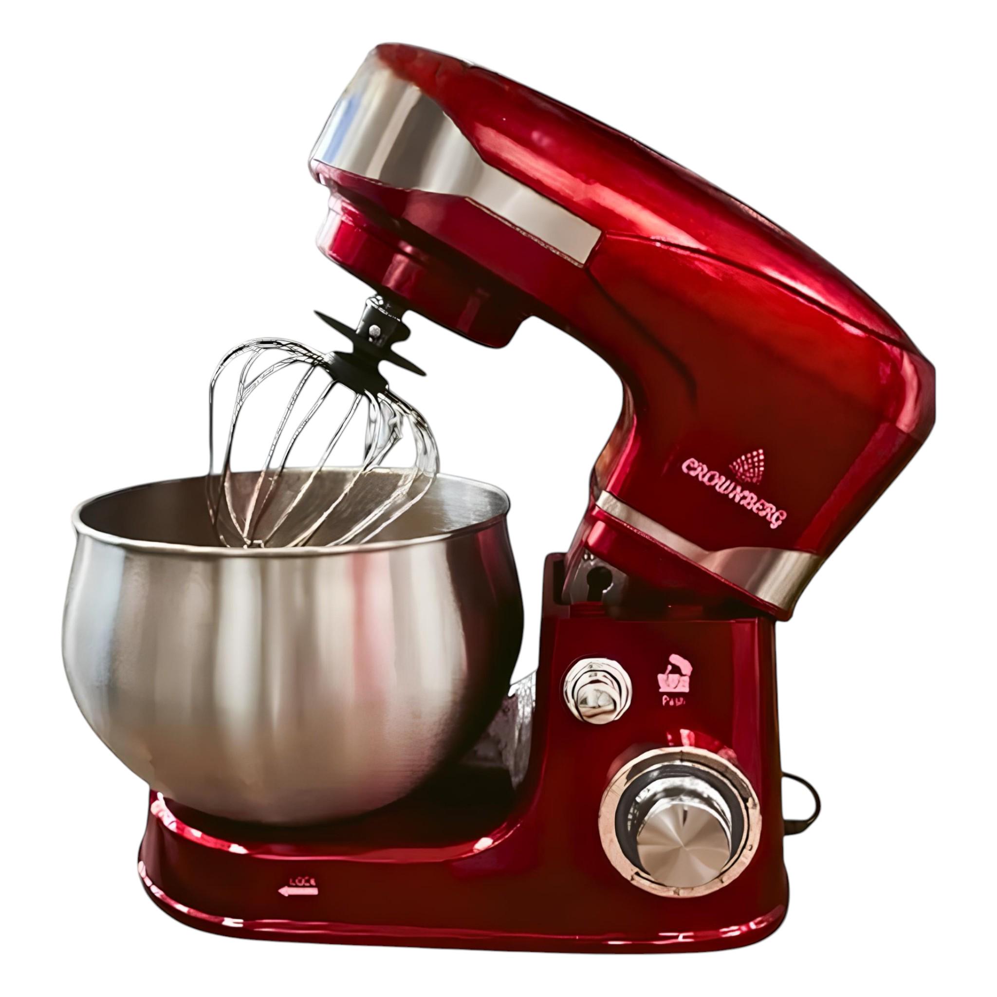 Тістоміс-міксер планетарний Crownberg CB-3408 з механічним керуванням та 6 швидкостями 2600 Вт 5 л (є312) - фото 4 Тістоміс-міксер планетарний Crownberg CB-3408 з механічним керуванням та 6 швидкостями 2600 Вт 5 л (є312) - фото 4