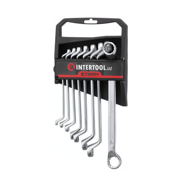 Набор накидных ключей Intertool XT-1202 CrV DIN838 6-22 мм 8 шт. (9395209)