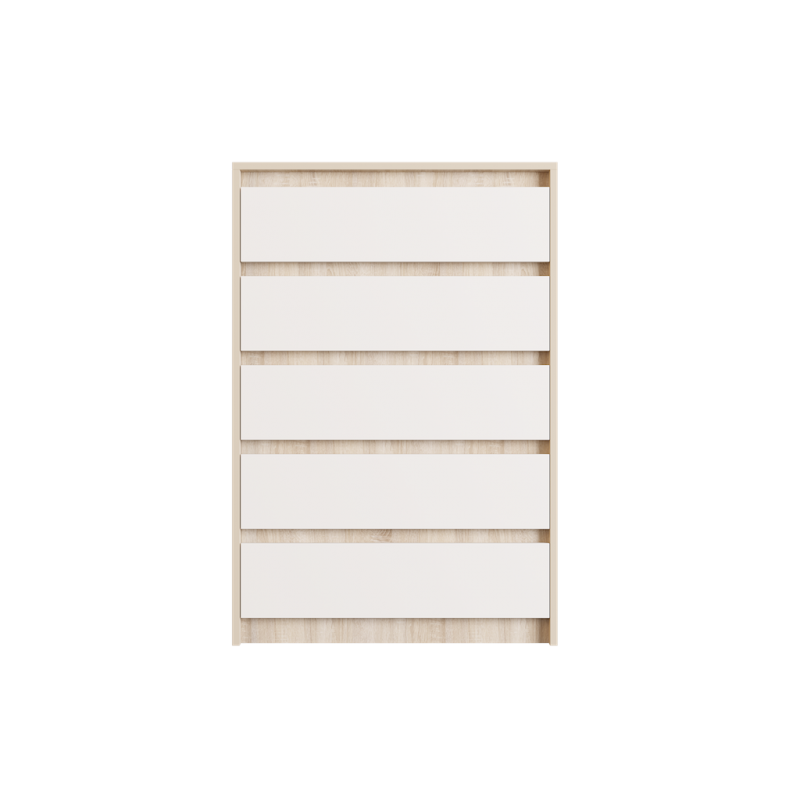 Комод Эверест Микс-1 700х1040х380 мм Дуб сонома/Белый