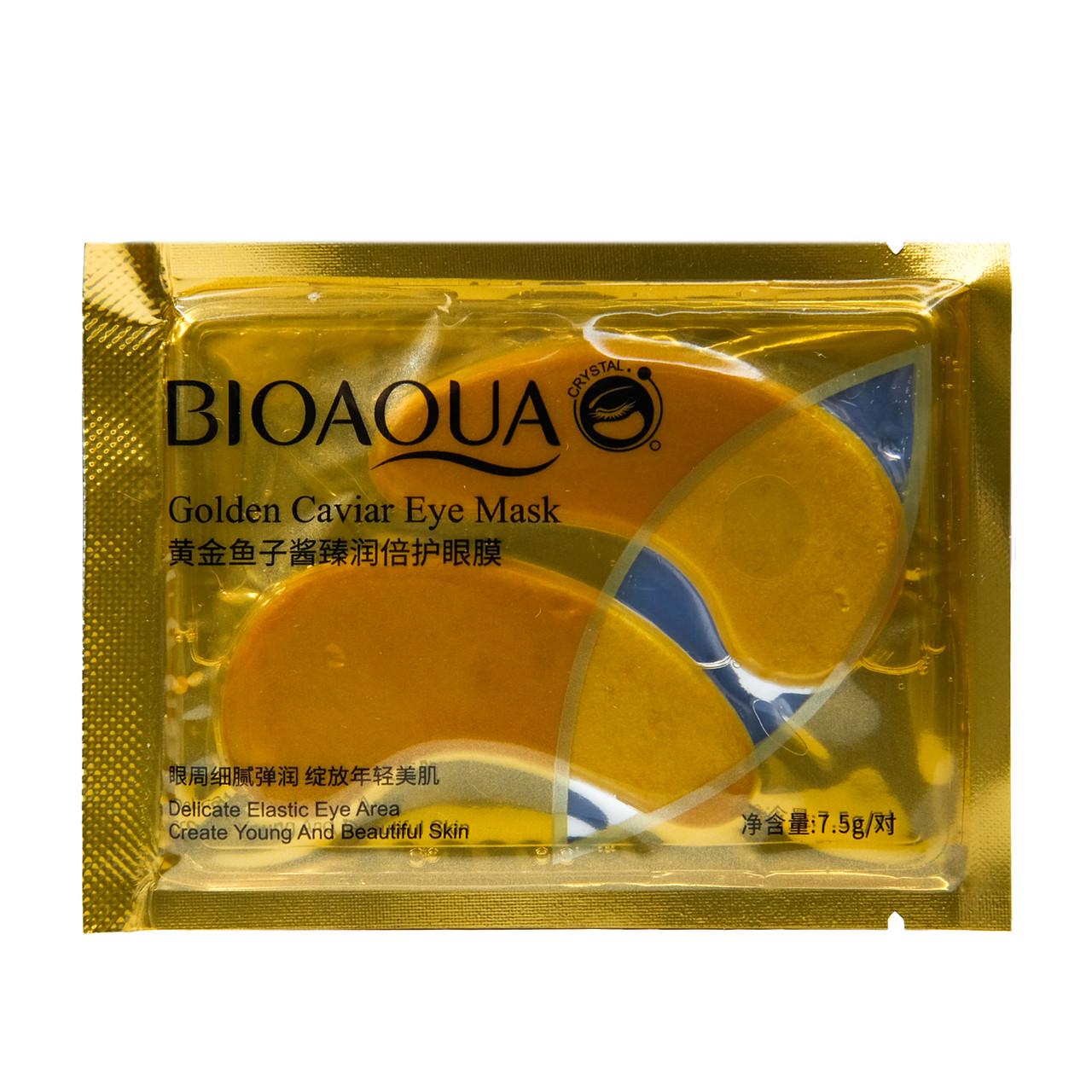Патчи гидрогелевые под глаза BIOAQUA Golden Caviar Eye Mask 7,5 м (15396-01)