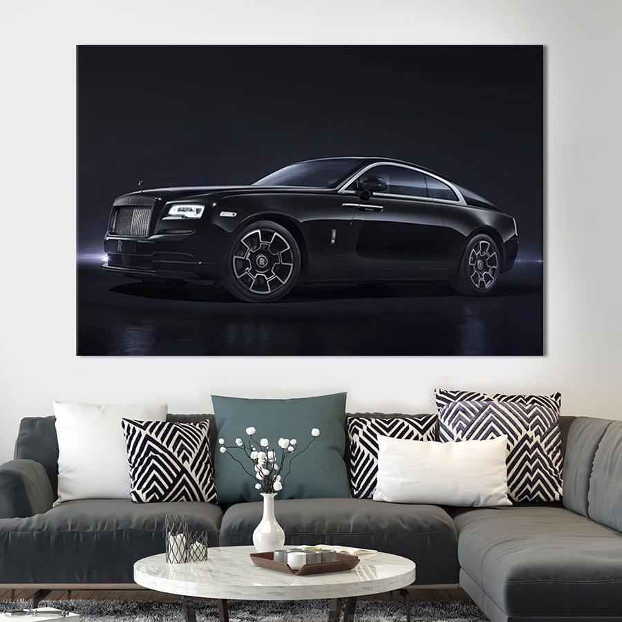 Настенный декор картина на холсте для интерьера Rolls-royce 80x54 см (88-1)
