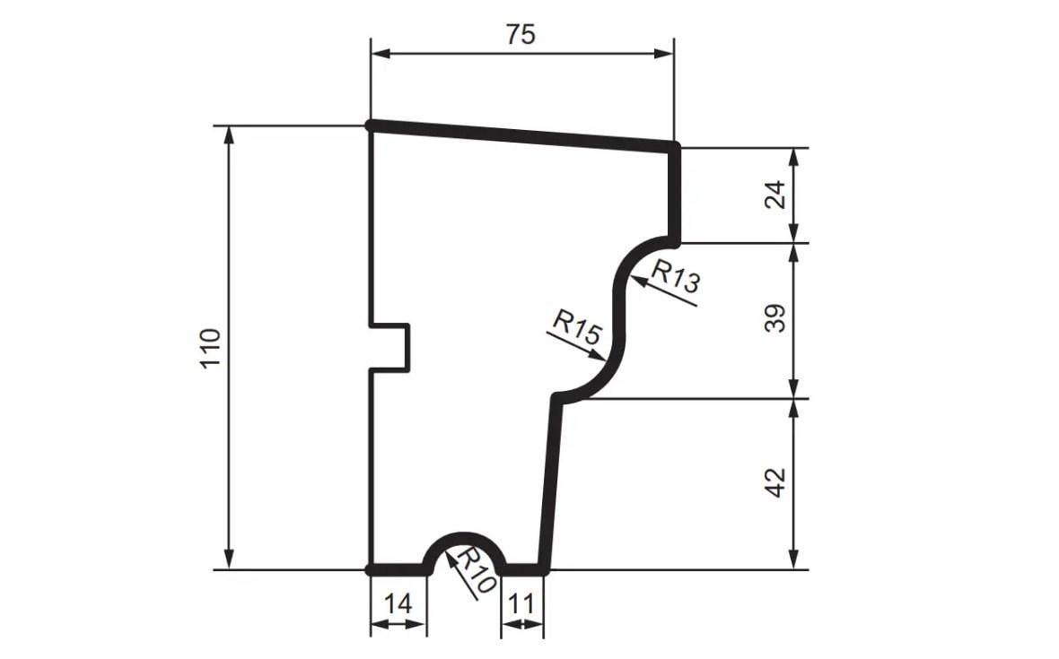 Підвіконня фасадне Prestige decor DC 101 без покриття 2 м - фото 2