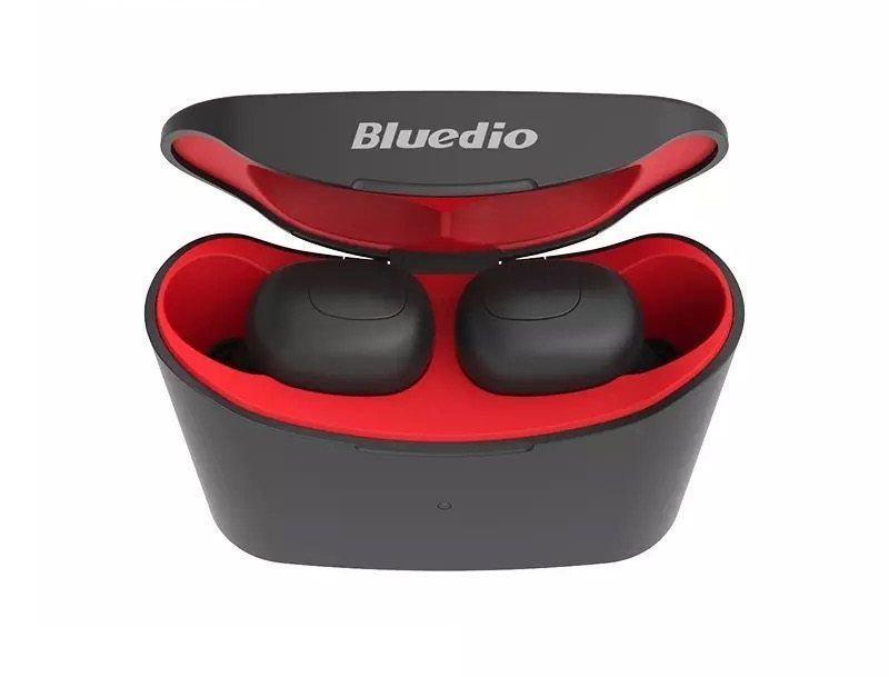 Наушники беспроводные Bluedio T Elf с зарядным кейсом Черный (10417307)