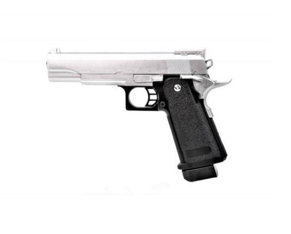 Пистолет игрушечный Galaxy Colt M1911 Hi-Capa Серебряный (G6S)