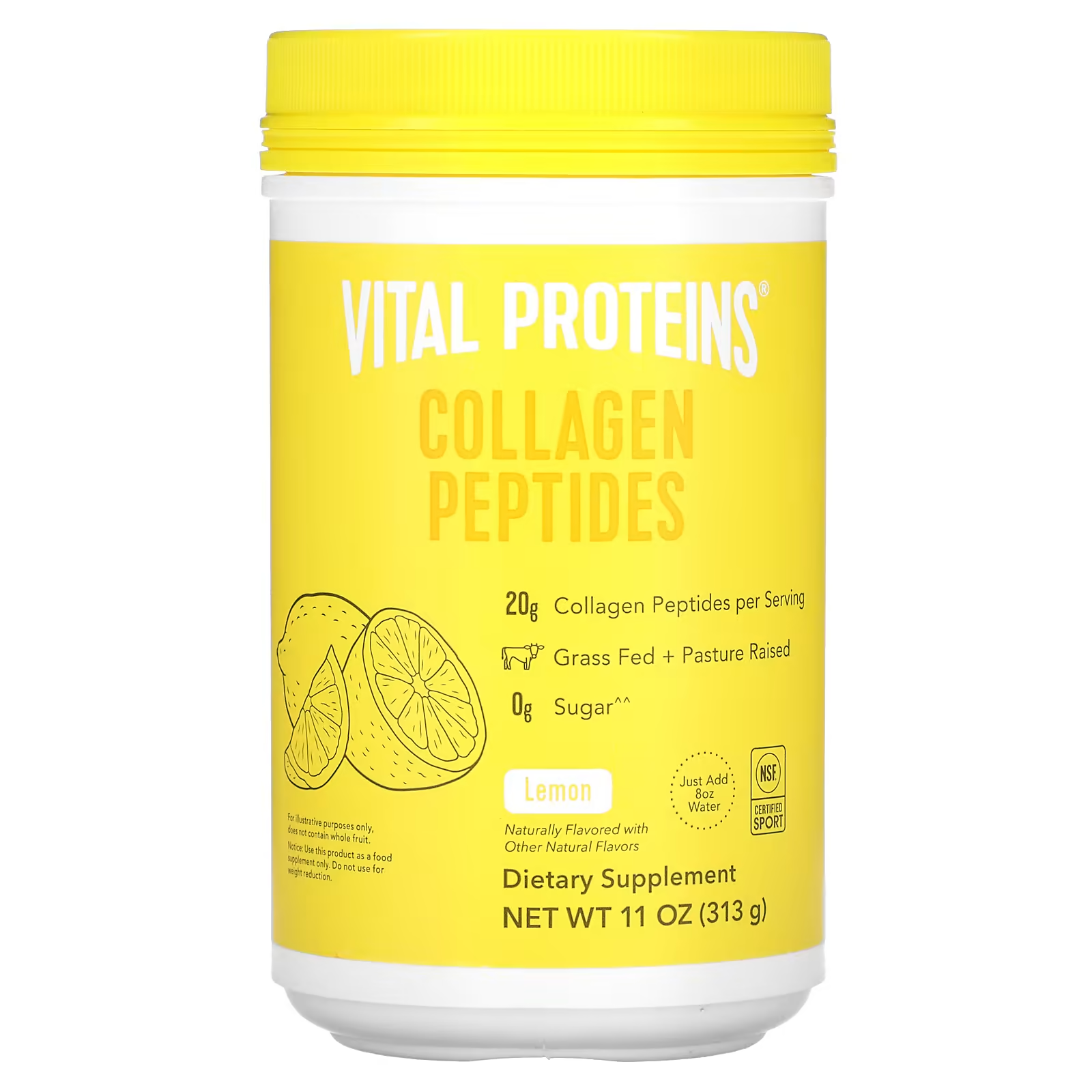 Натуральная добавка Vital Proteins пептиды коллагена Лимон 313 г (23470408)