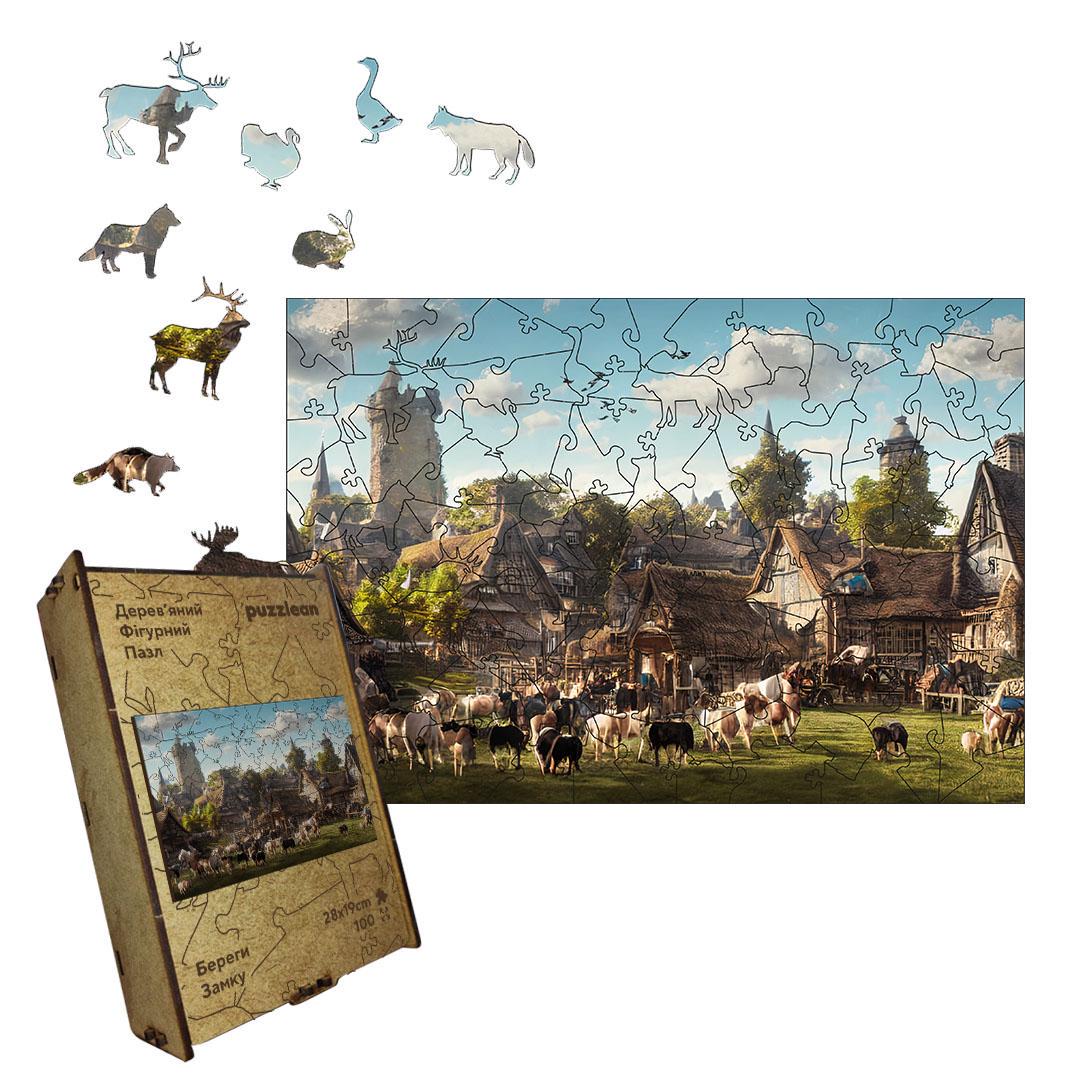 Пазл дерев'яний Береги Замку у дерев'яній коробці А2 300+ ел. (puzzlean-1315-DER-А2) Пазл дерев'яний Береги Замку у дерев'яній коробці А2 300+ ел. (puzzlean-1315-DER-А2)