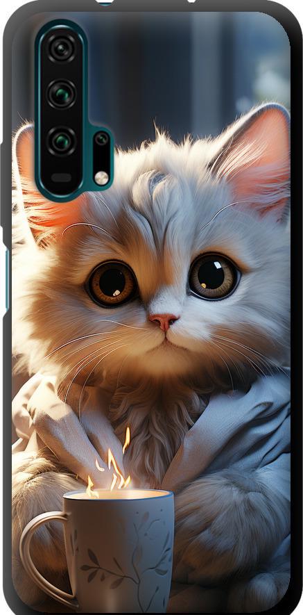 Чехол на Huawei Honor 20 Pro White cat (5646b-1702-42517)
