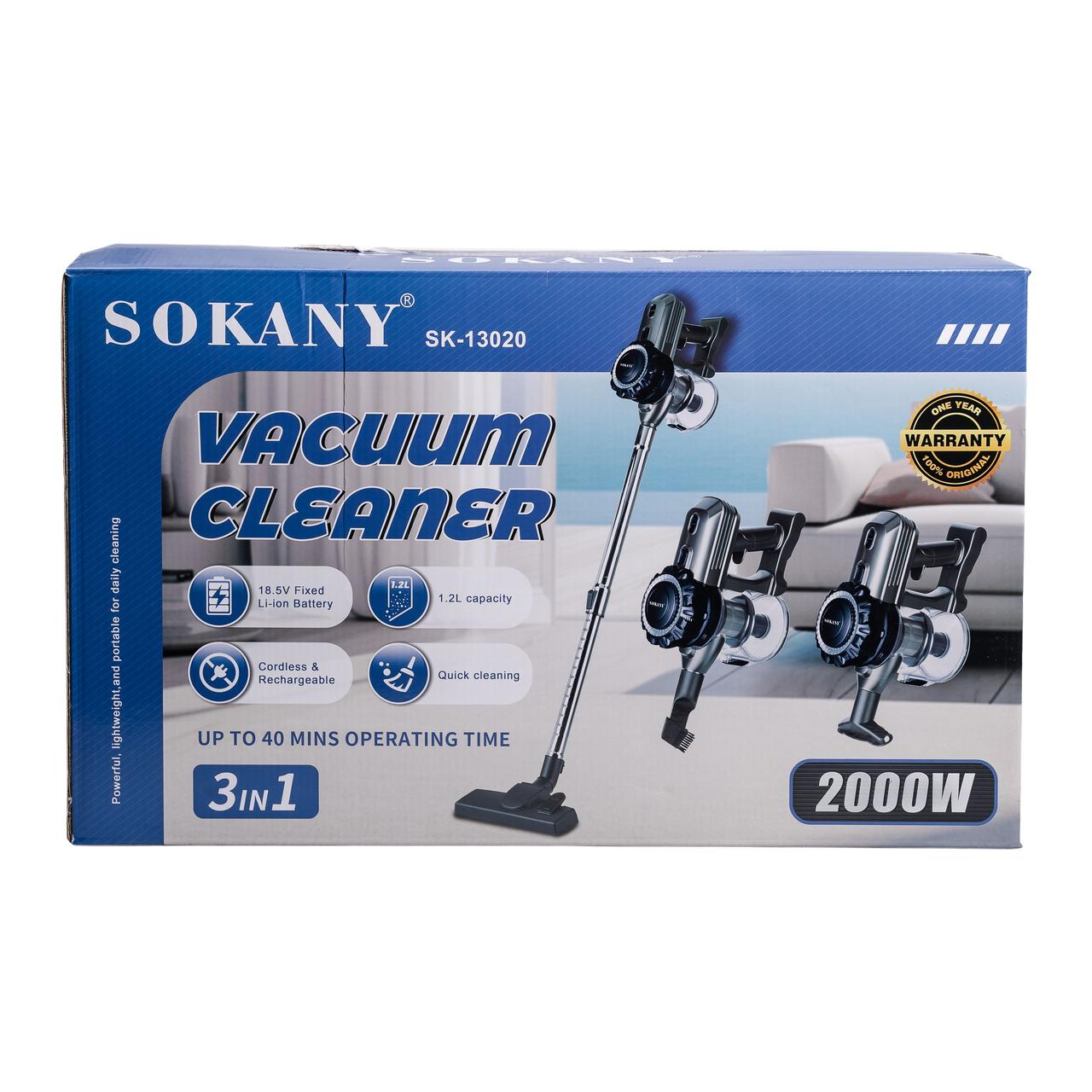 Пылесос ручной беспроводной аккумуляторный Sokany SK-13020 колбовый с циклонным фильтром 2000 Вт Синий (SK-13020) - фото 12 Пылесос ручной беспроводной аккумуляторный Sokany SK-13020 колбовый с циклонным фильтром 2000 Вт Синий (SK-13020) - фото 12