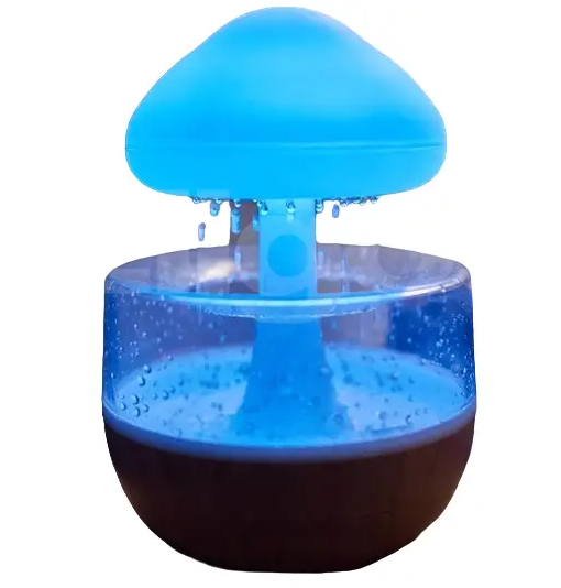 Увлажнитель воздуха Гриб RAIN HUMIDIFIER и ночник с эффектом дождя и подсветкой (AN-102)