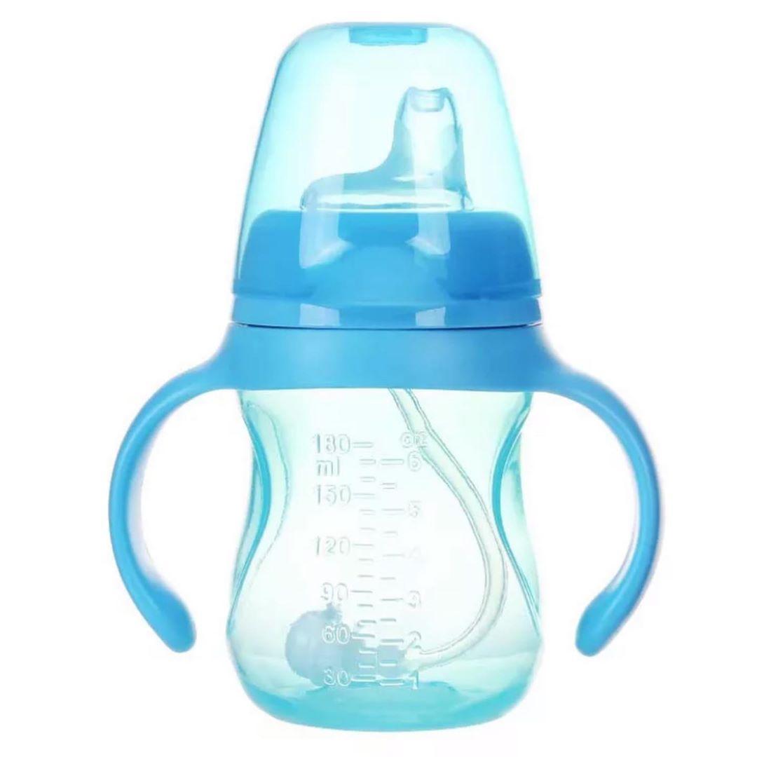 Поильник непроливайка Bimbo М200L с силиконовой трубочкой 200 мл Синий (1275133861)