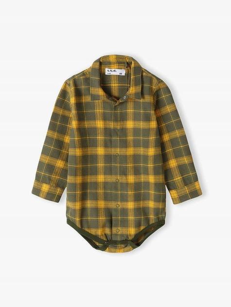 Боди 5.10.15 Kids 5T4314 клетка 68 см Хаки