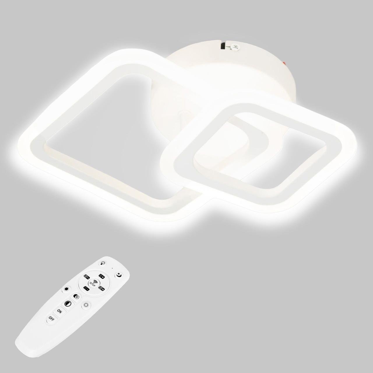 Люстра стельова LED Sunlight 6325/1+1S Білий (2800207087)