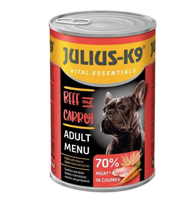 Консерва гипоаллергенная для собак JULIUS-K9 Говядина 1240 г (5998274313092) Консерва гипоаллергенная для собак JULIUS-K9 Говядина 1240 г (5998274313092)