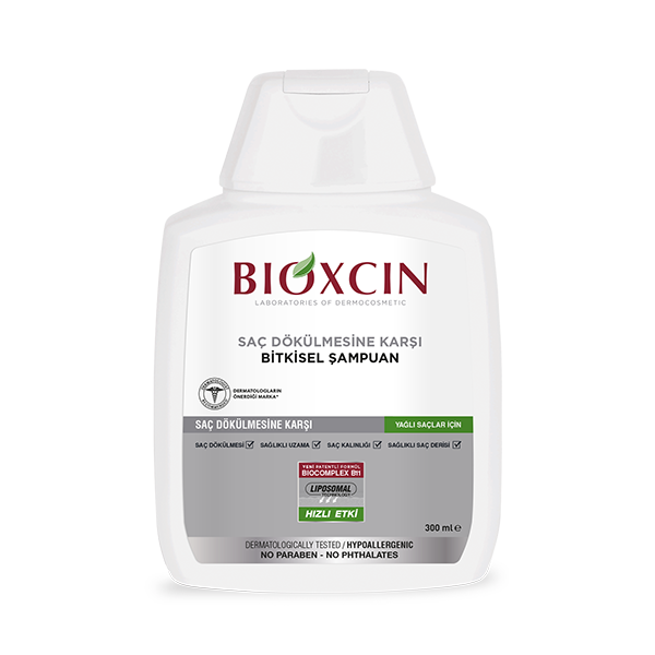 Растительный шампунь против выпадения для жирных волос 300 мл