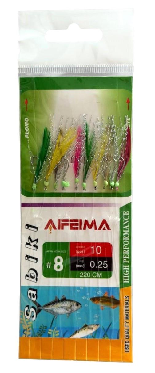 Самодур AFEIMA SABIKI ART 20024 № 8 10 крючков Multicolor (3090708034)
