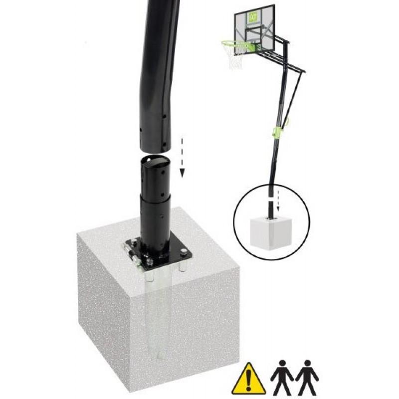 Стойка баскетбольная Exit Galaxy 365 см стационарная под бетонирование - фото 3