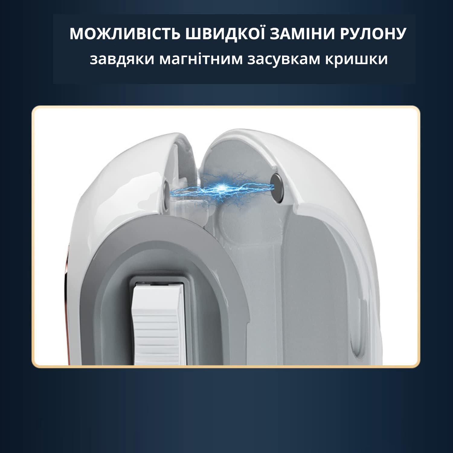 Диспенсер для пищевой пленки/фольги/пергаментной бумаги с резаком и магнитным креплением к поверхности - фото 7