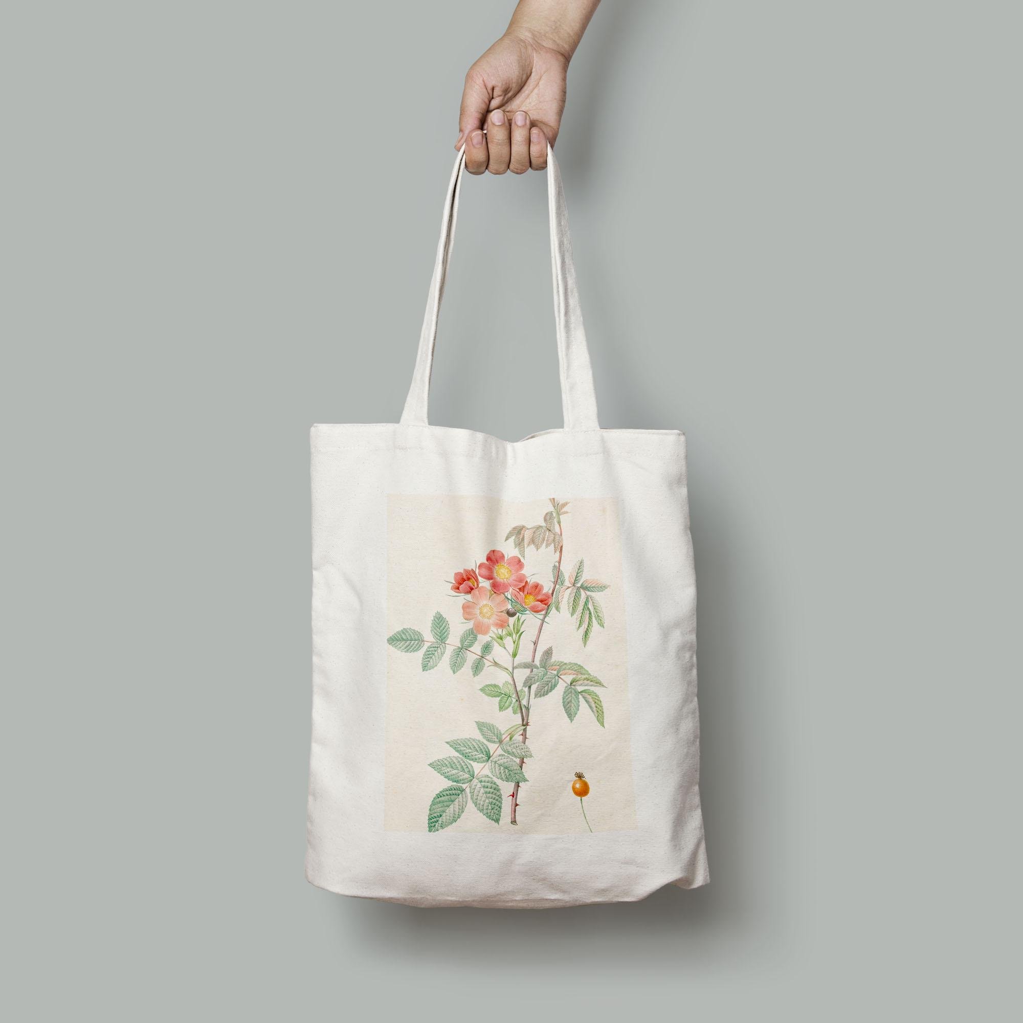 Еко-сумка Вінтажний квітковий принт Троянда арканзаська шопер (Flowers1921007_Bag)