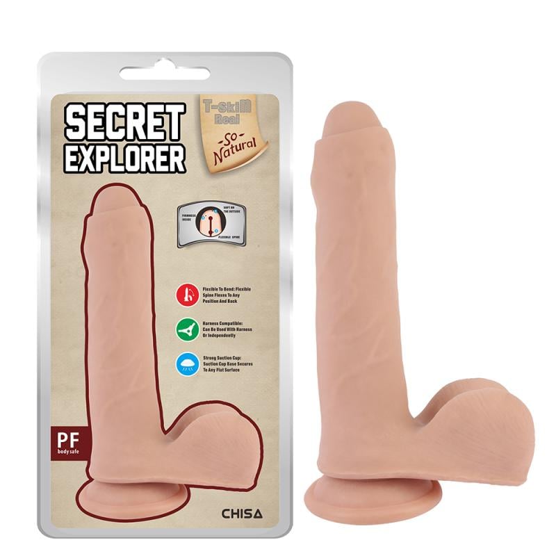 Фаллоимитатор на присоске Secret Explorer Flesh (1000064069)