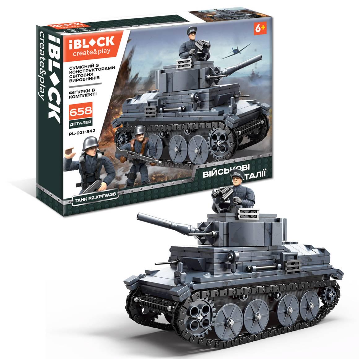 Конструктор IBLOCK Військова техніка 658 деталей (PL-921-342)