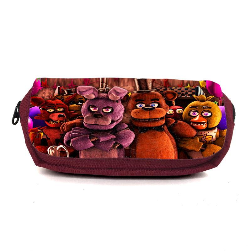 Пенал школьный Аниматроники Пять ночей Фредди FNAF-0011 Бордовый (1478385364)