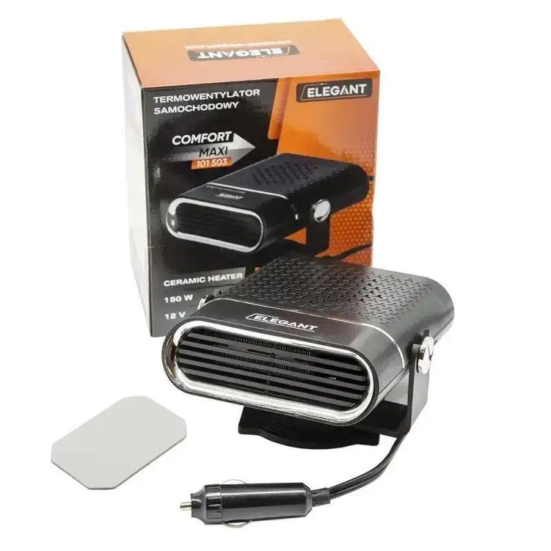Тепловентилятор автомобильный 12В 150 Вт Elegant Plus 20°C +50°C 2 режима обдува с керамическим нагревальным элементом