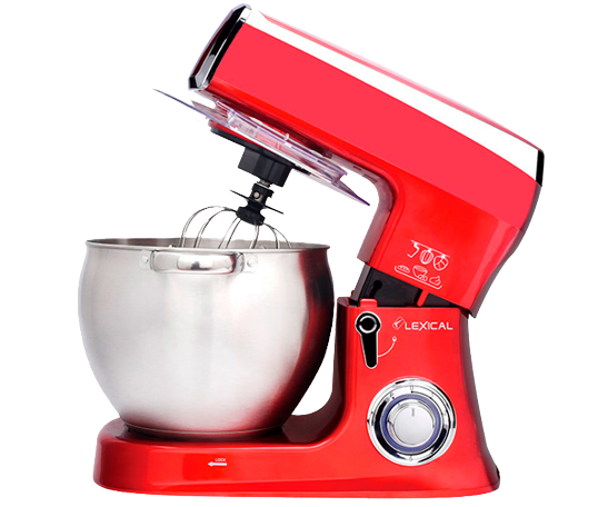 Миксер-тестомес Lexical LMB-1803 8,5 л 1500 Вт 3 насадки Красный (LMB-1803_3782)