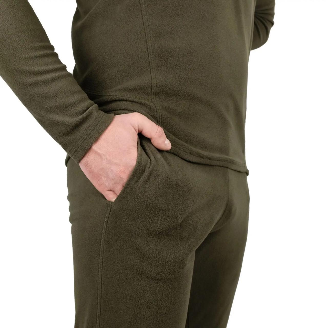 Термобілизна чоловіча флісова Tribe Microfleece XL Оливкова (iz16207) - фото 7