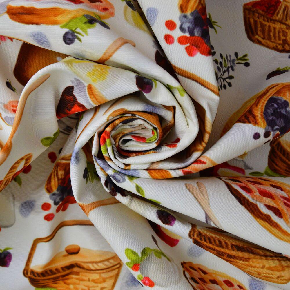 Тканина бавовна Панама Ягідний джем 235 гр/м2 з захистом від плям 180 см (27389)