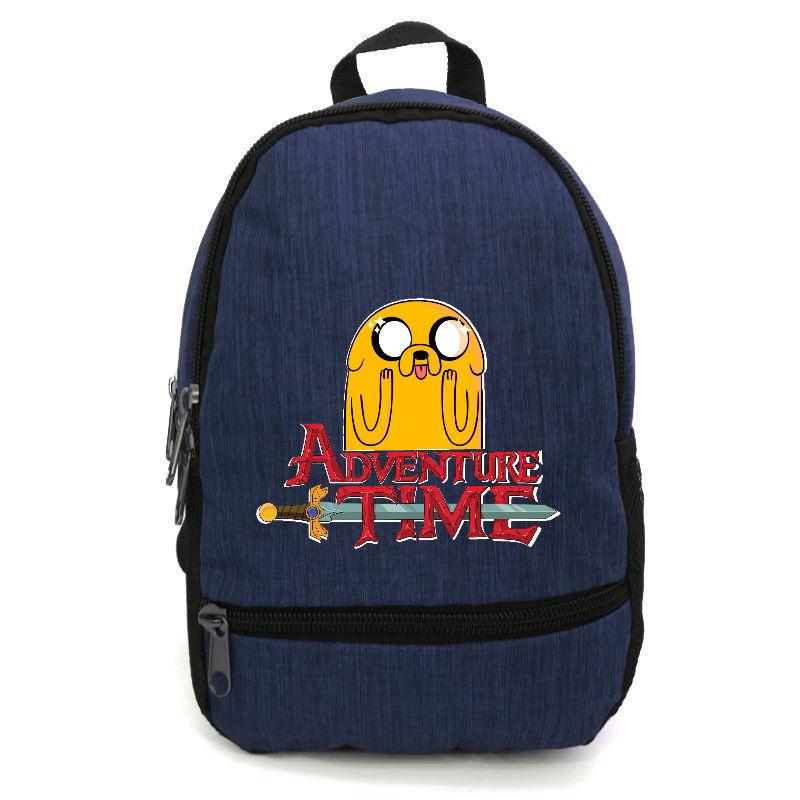 Школьный рюкзак подростковый Cappuccino Toys с принтом Adventure time-007 12,5 л Синий (1404954847)