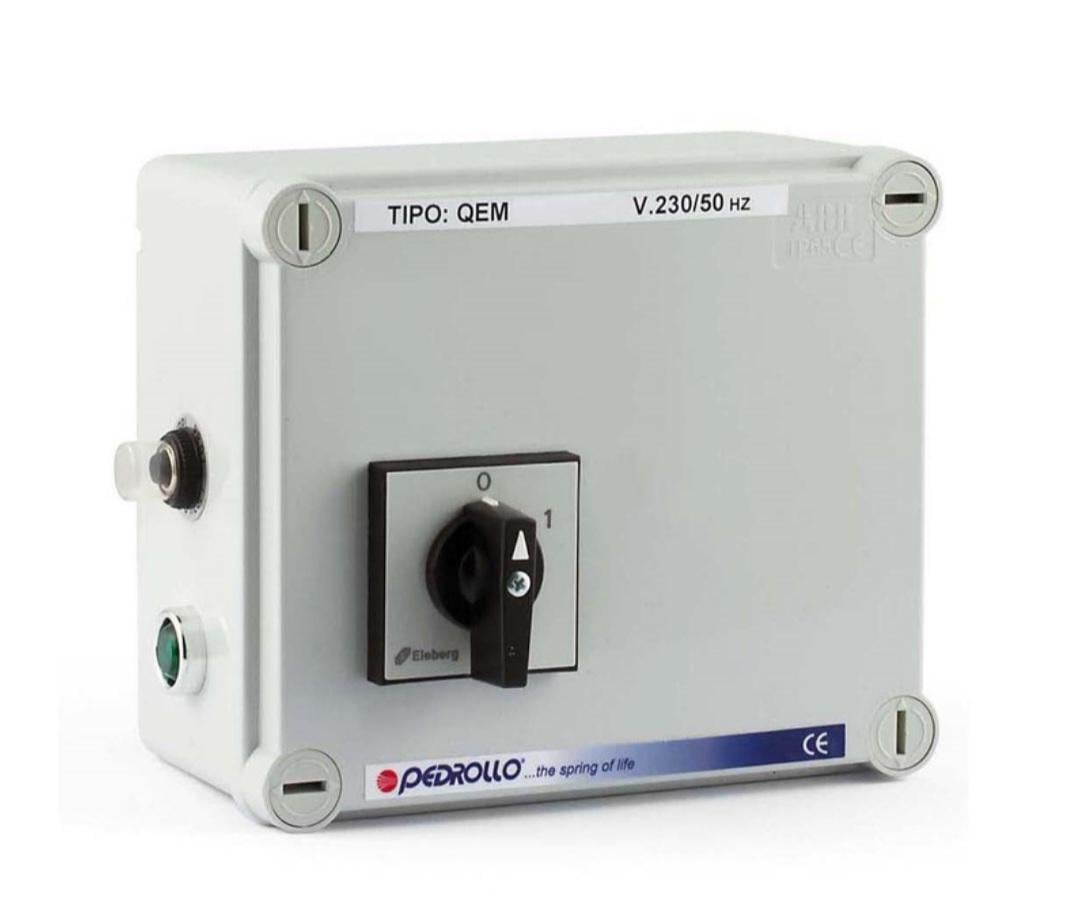 Пульт керування для свердловинних насосів Pedrollo QEM 075 0,55 кВт (530ECN07A1)