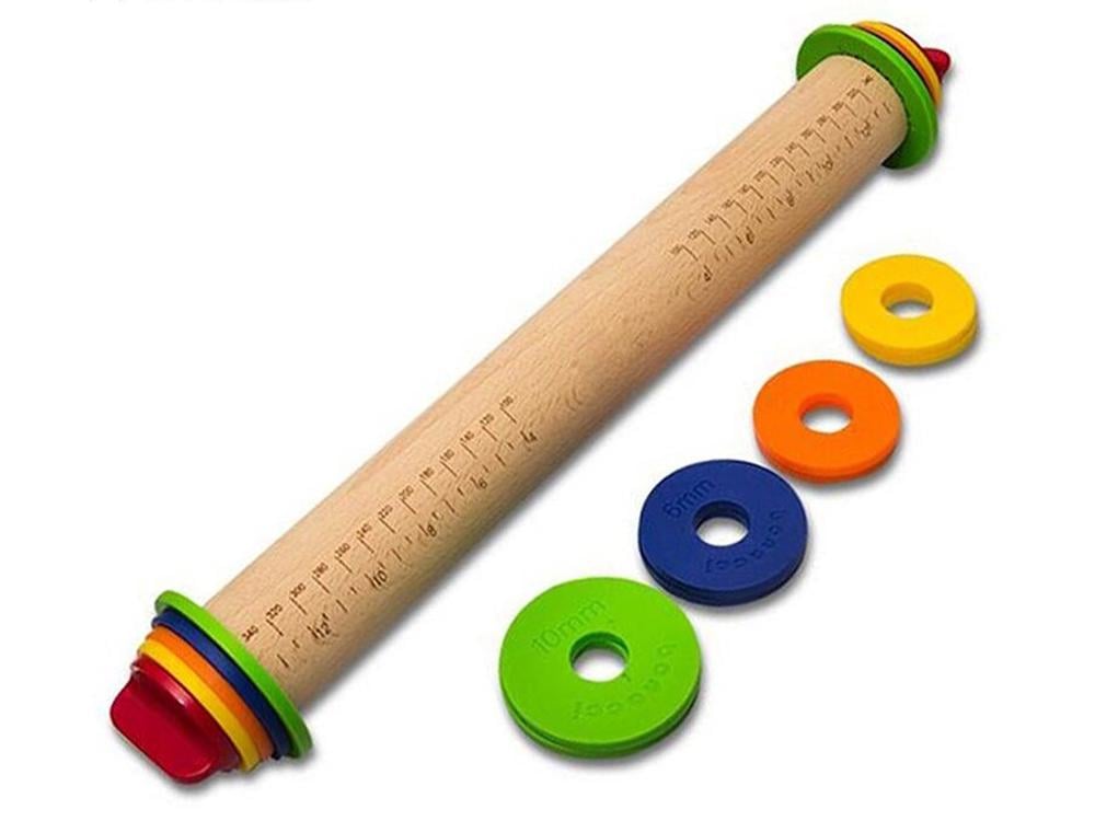 Скалка с регулировкой толщины раскатки теста Diy (1005-158-00)