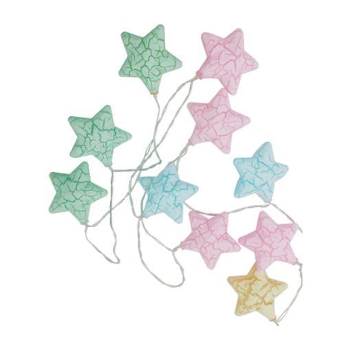 Гирлянда Звездочки 10 LED-ламп 220 В/50 Гц/1,5 м Разноцветный (13216656)