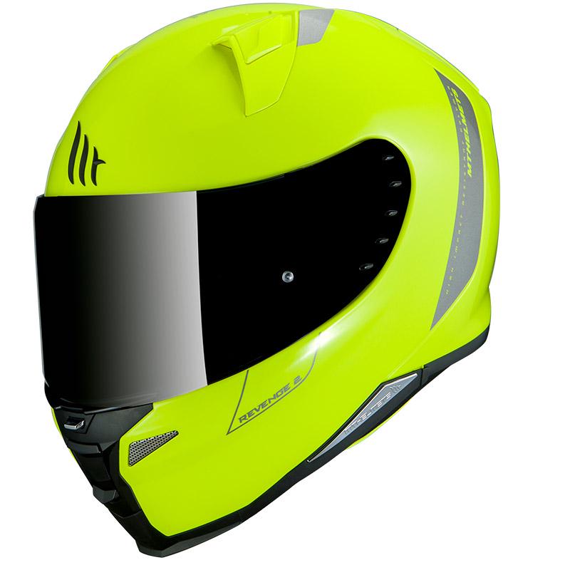 Мотошлем MT HELMETS Revenge 2 Solid 2XL Yellow (28709)