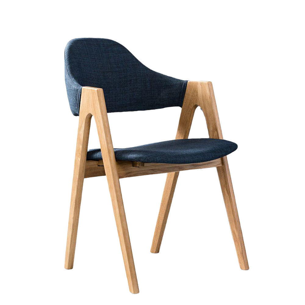 Мягкий кухонный стул Джим из натурального дерева Мягкий кухонный стул Джим из натурального дерева