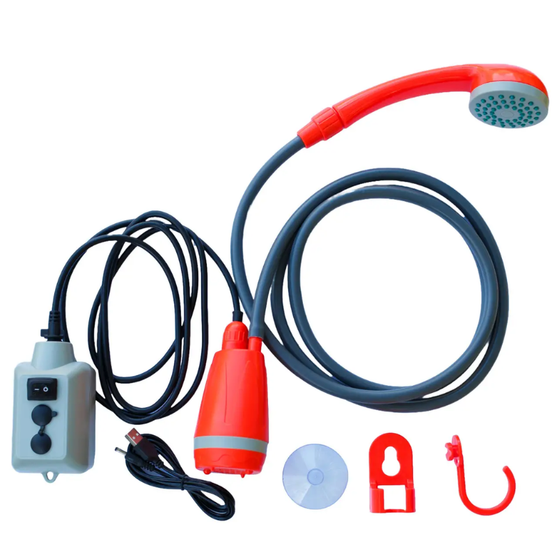 Душ портативный для кемпинга с аккумулятором с насосом и выносным выключателем 2200 мАч (2669551149) - фото 3