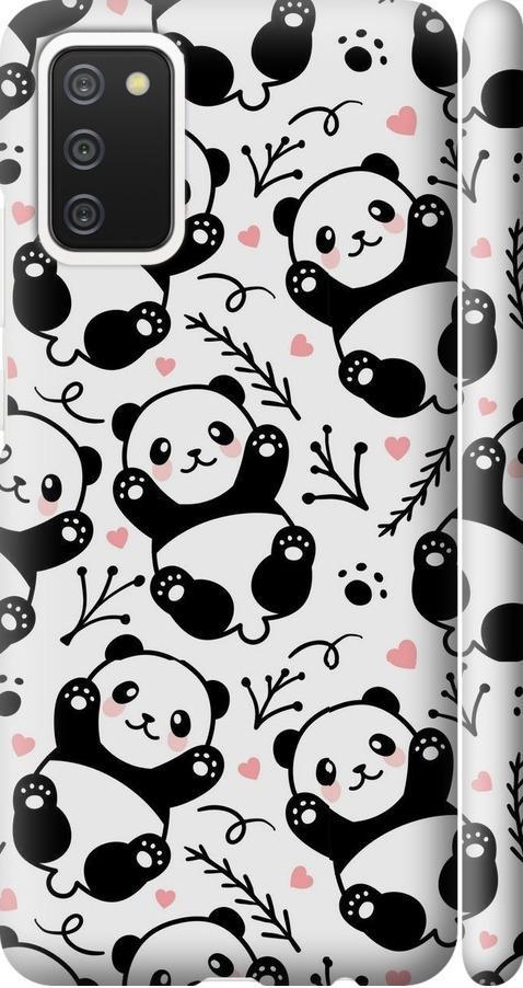 Чохол на Samsung Galaxy A02s A025F Панди (4318m-2203-42517)