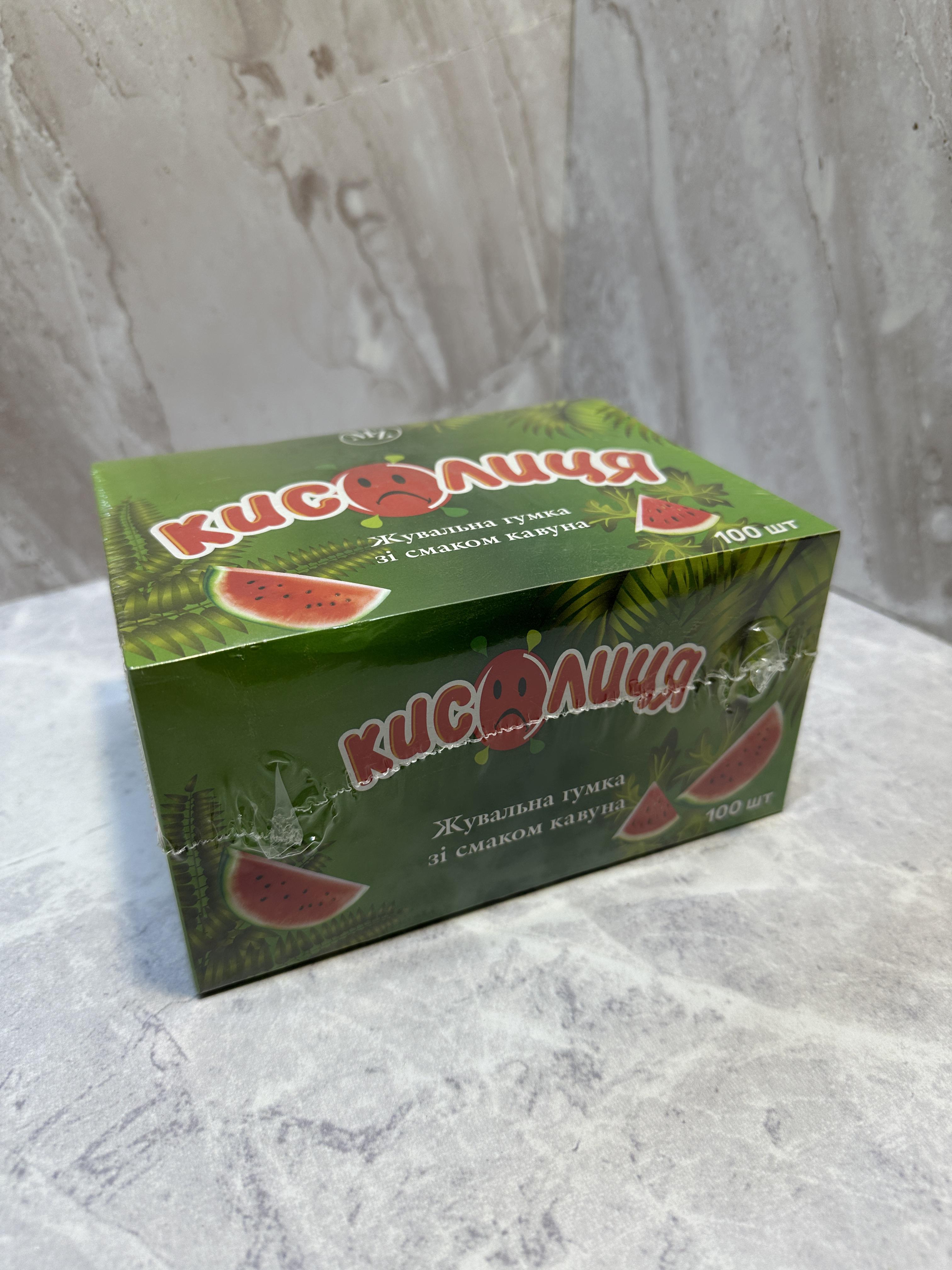 Жувальна гумка Кислиця зі смаком кавуна 100 шт. (1469455329)