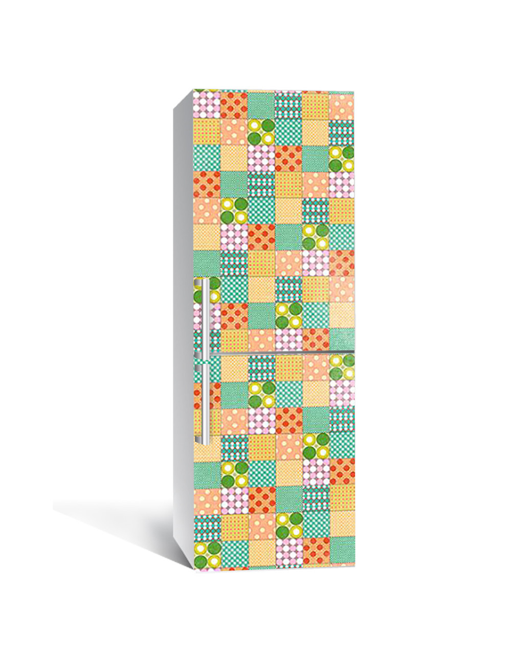 Наліпка 3D на холодильник Zatarga Печворк 650х2000 мм (1323448184)