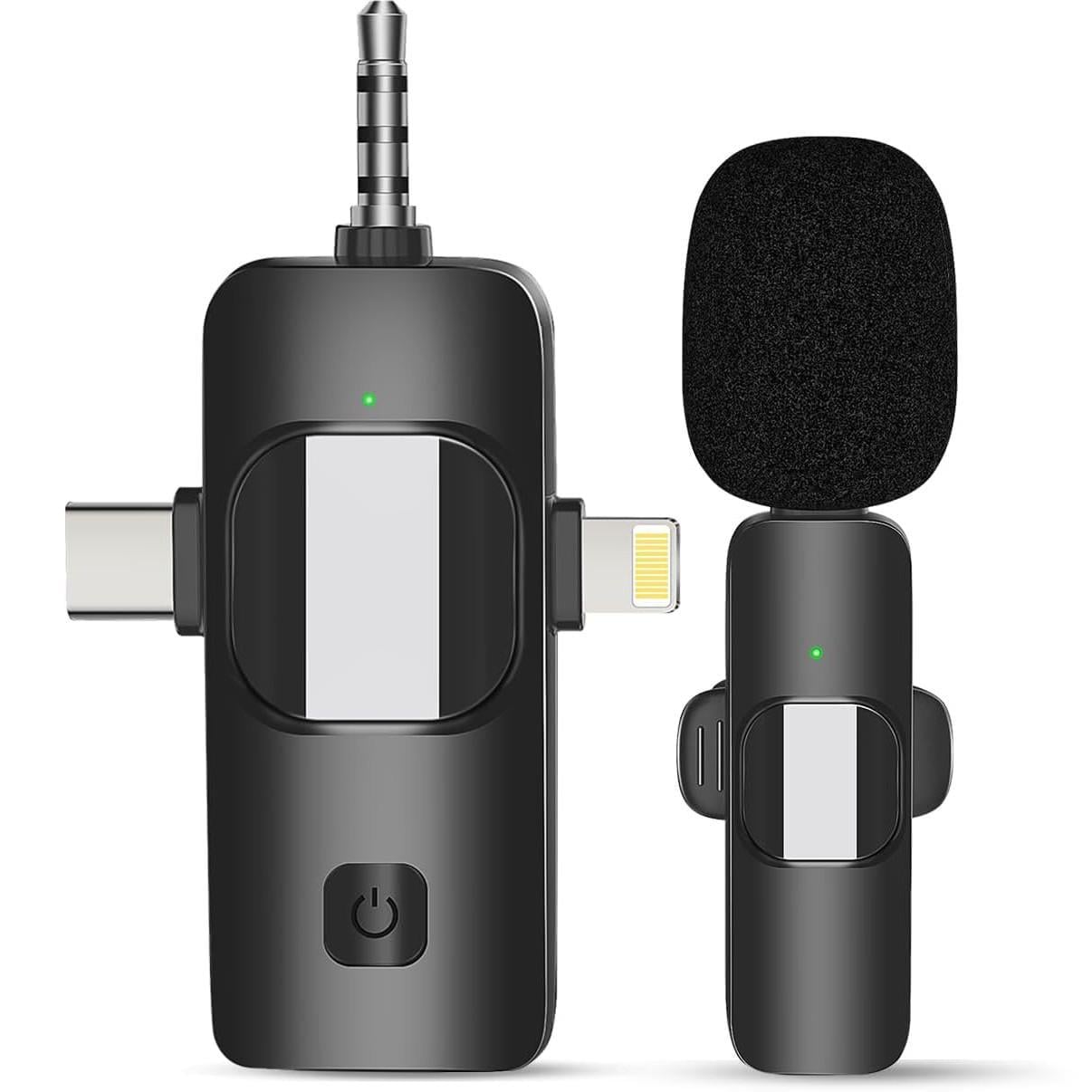 Петличка беспроводная Savetek P29 3в1 Lightning/Type-C/miniJack для смартфона/ноутбука/планшета