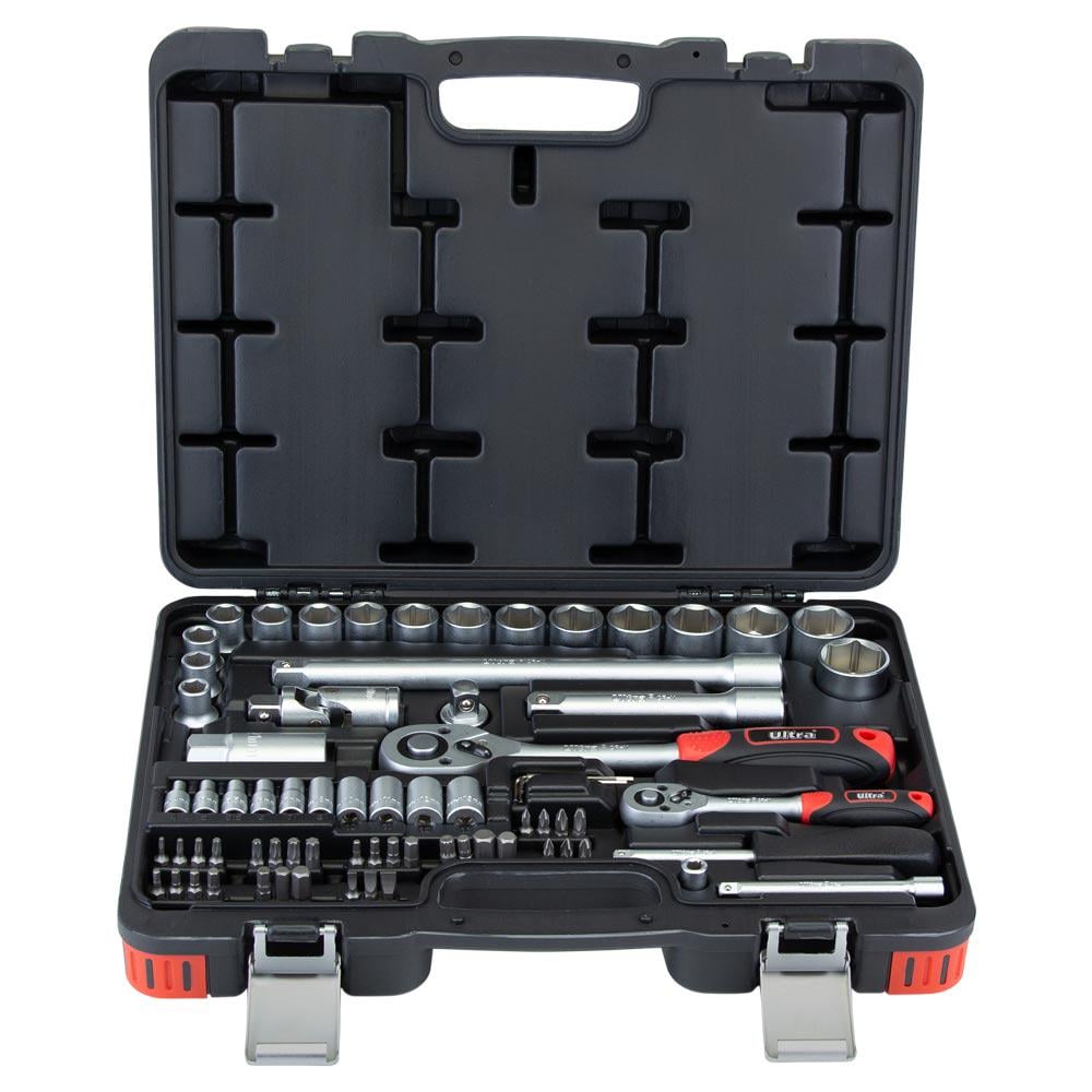 Набір насадок торцевих і біт Ultra Taiwan CrV 1/4" 1/2" 72 шт. (6003112)