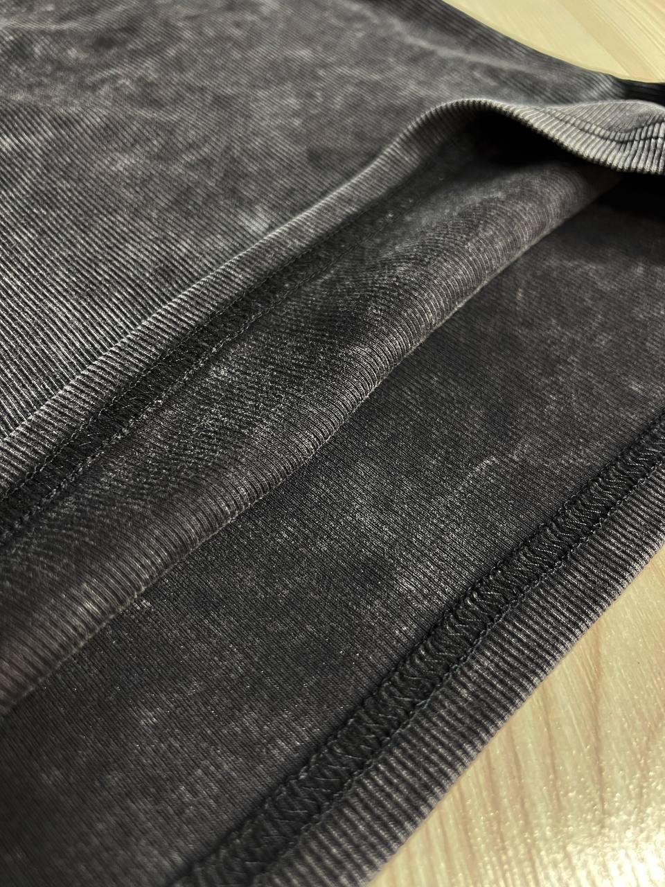 Женская майка AN 2733 в рубчик с порезанными швами OS Черный (26794582) - фото 4 Женская майка AN 2733 в рубчик с порезанными швами OS Черный (26794582) - фото 4