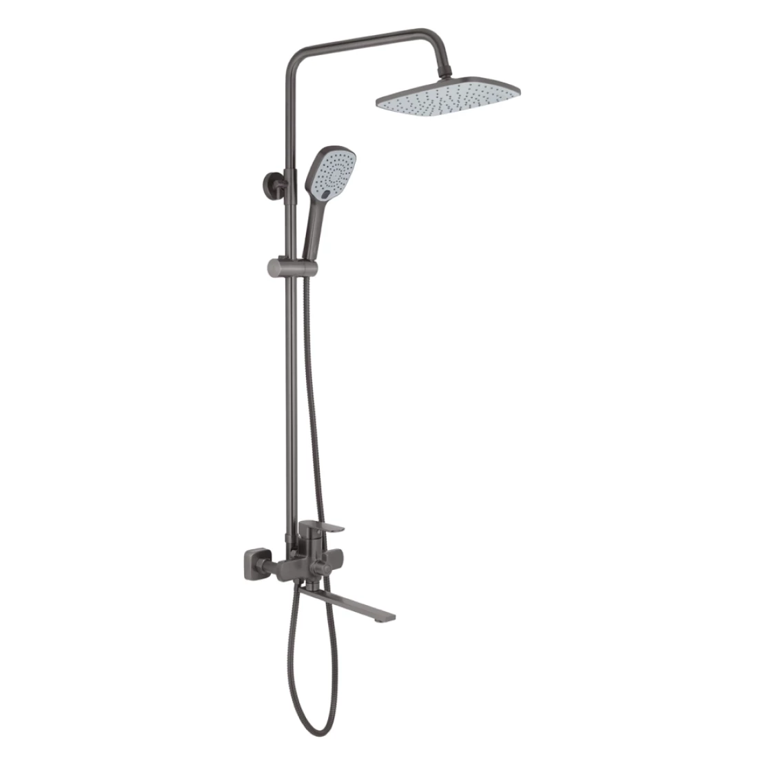 Душевая система наружного монтажа Kroner KRP Armada с изливом GRP067 Графитовый (CV033854)