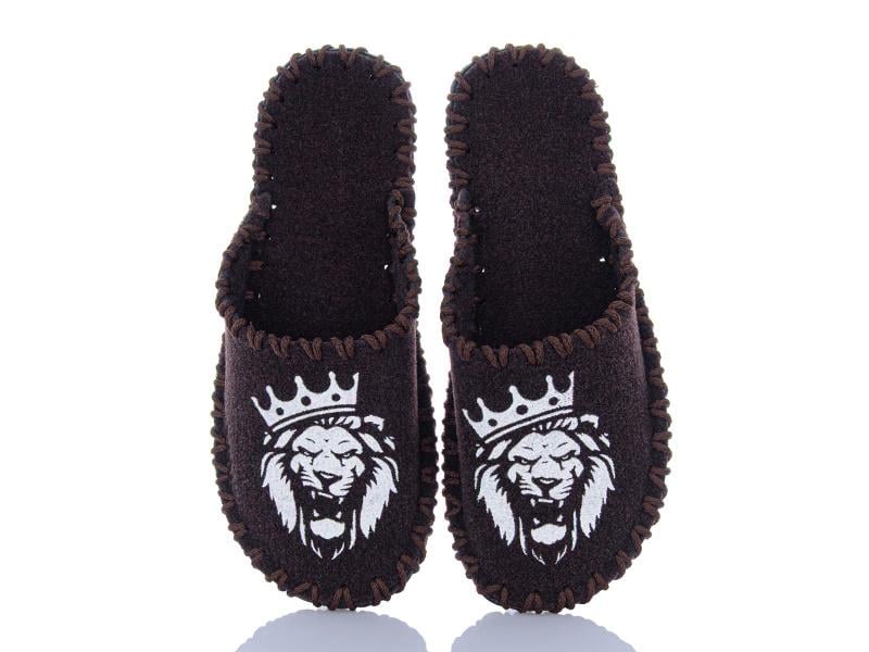 Тапочки мужские VENDS 328 фетровые р. 42-43 Коричневый