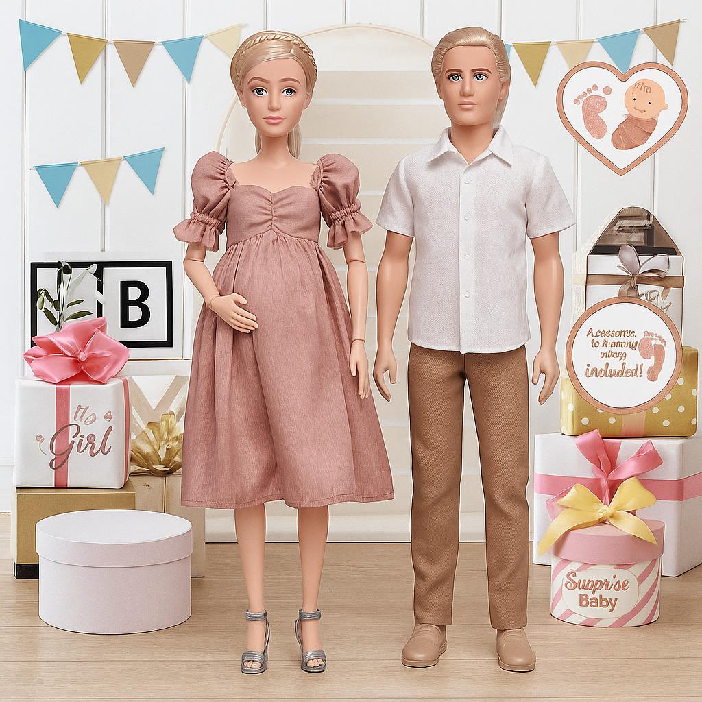 Кукла семья HOME шарнирные 3 шт. (A811A)