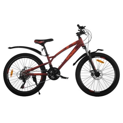Велосипед SPARK SURF колеса 24" стальная рама 12" Бордовый (000239215)