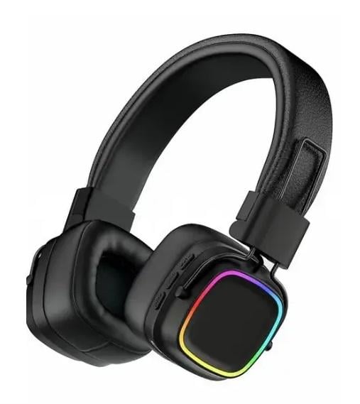 Наушники MDR Powerful Sound 9538 Bluetooth с LED подсветкой 250 мАч Black (611898)